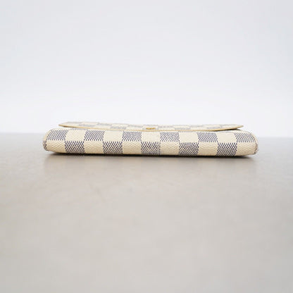 Louis Vuitton Wallet Damier Azur Portefeuille Sarah White — view 2