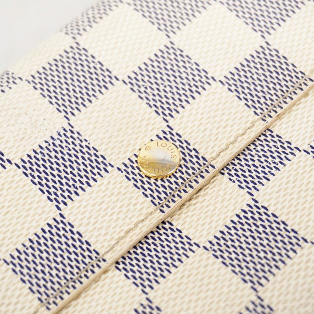 Louis Vuitton Wallet Damier Azur Portefeuille Sarah White — view 8