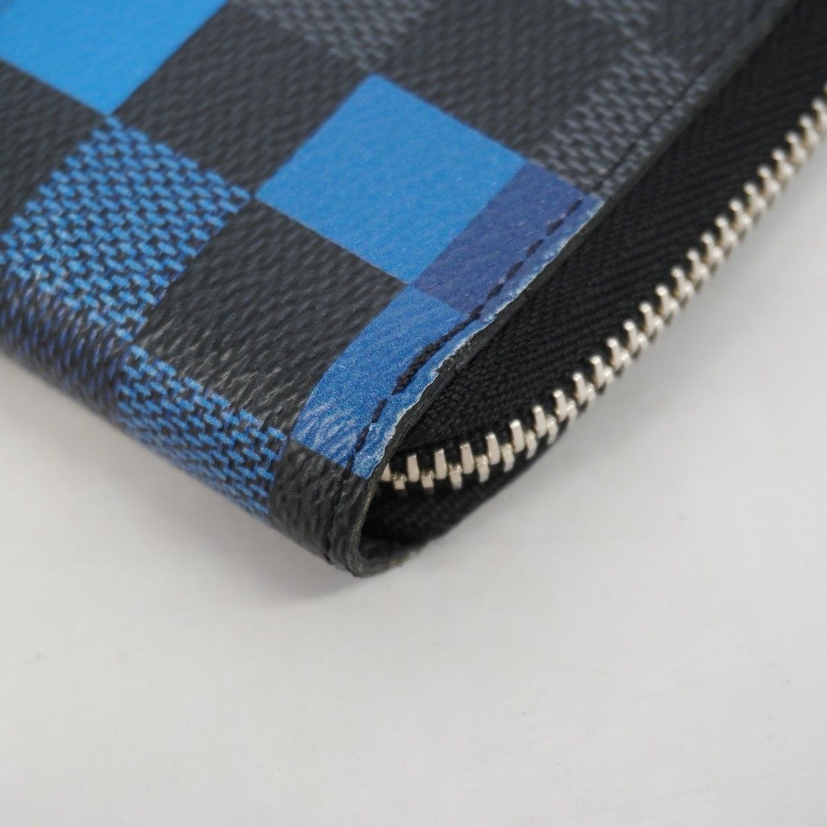Louis Vuitton Wallet Damier Graphite Zippy Walletvertical Black Blue — view 5