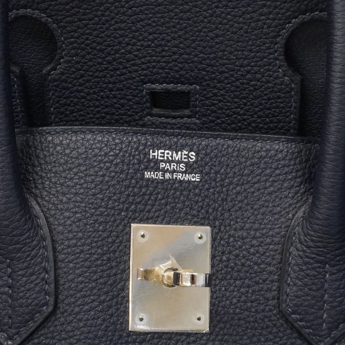 Hermes Handbag Birkin 35 Togo Blue Nuit Silver — view 5