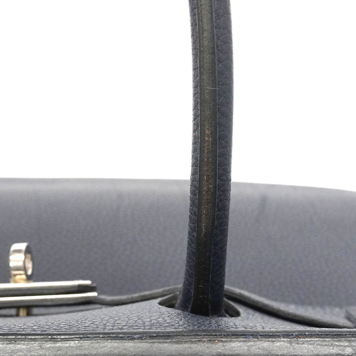 Hermes Handbag Birkin 35 Togo Blue Nuit Silver — view 8