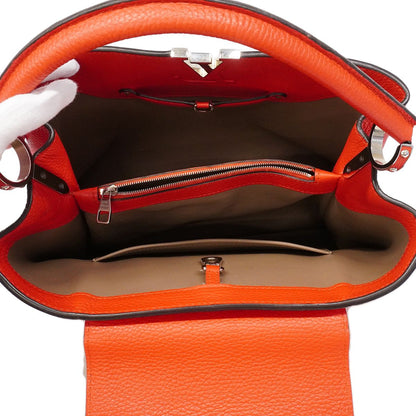 Louis Vuitton Shoulder Bag Taurillon Capucines MM Coquelicotladies — view 4