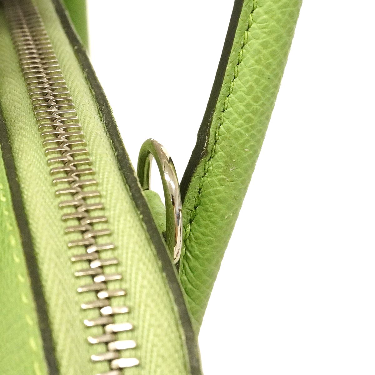 Hermes Handbag Bolide 26 Veau Epsom Vert Cricket Silver 2-Way — view 7