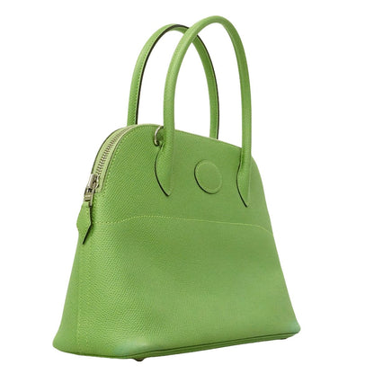 Hermes Handbag Bolide 26 Veau Epsom Vert Cricket Silver 2-Way — view 2