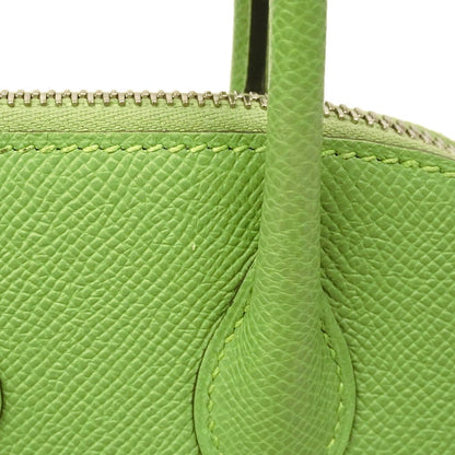 Hermes Handbag Bolide 26 Veau Epsom Vert Cricket Silver 2-Way — view 8
