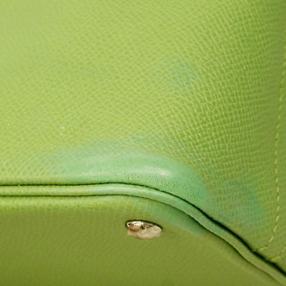 Hermes Handbag Bolide 26 Veau Epsom Vert Cricket Silver 2-Way — view 6