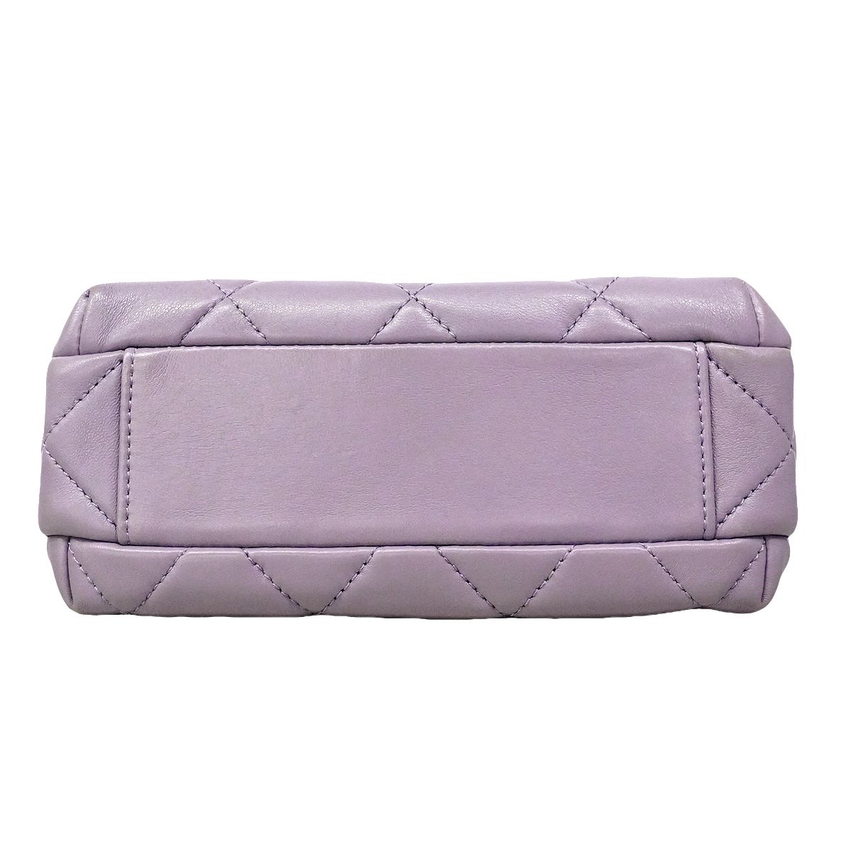 Chanel Shoulder Bag Quilted Lambskin Purple Gold — view 3
