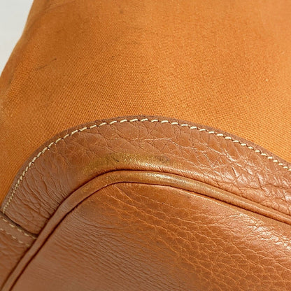 Hermes Tote Garden Party PM Toile Officier Orange Silver — view 7