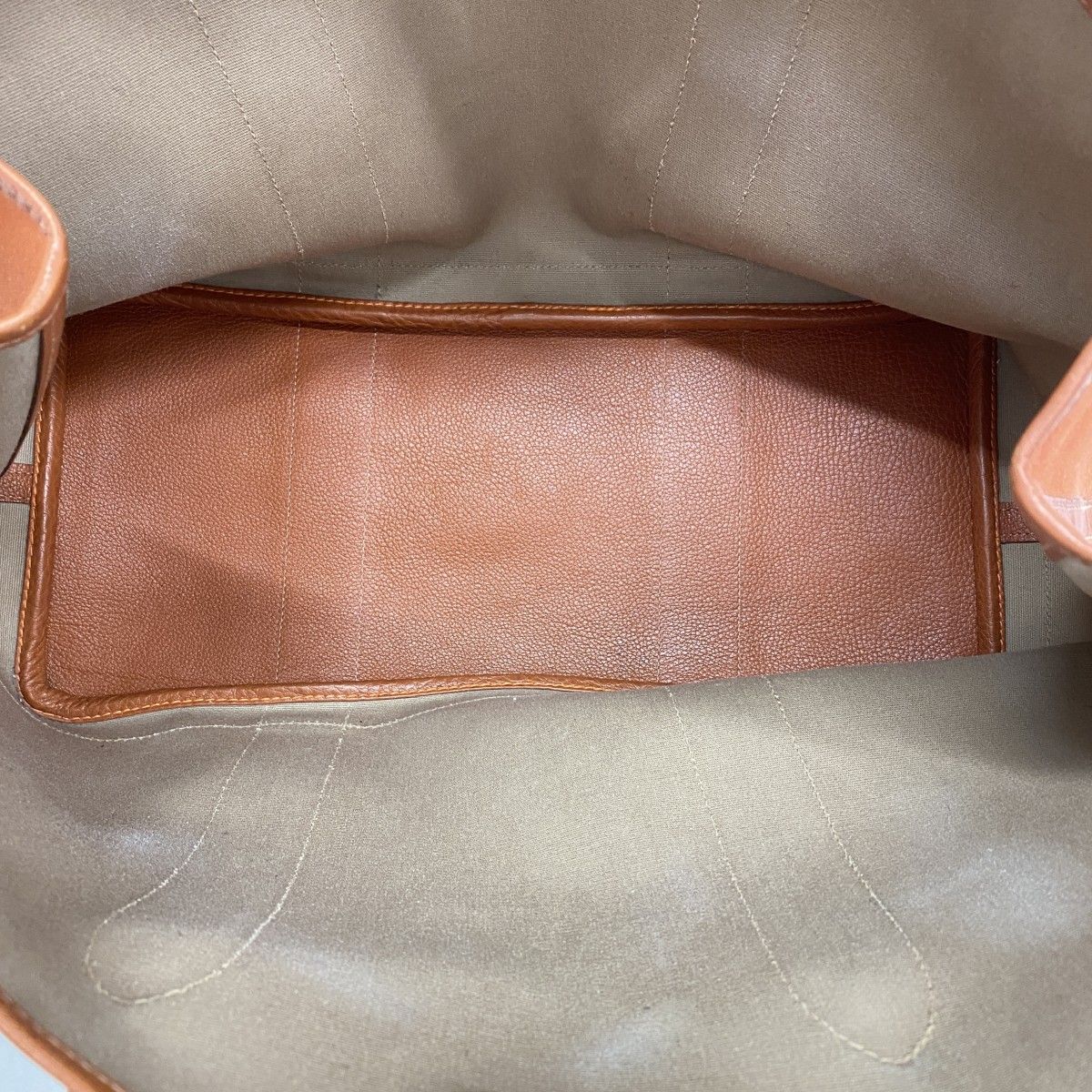 Hermes Tote Garden Party PM Toile Officier Orange Silver — view 4