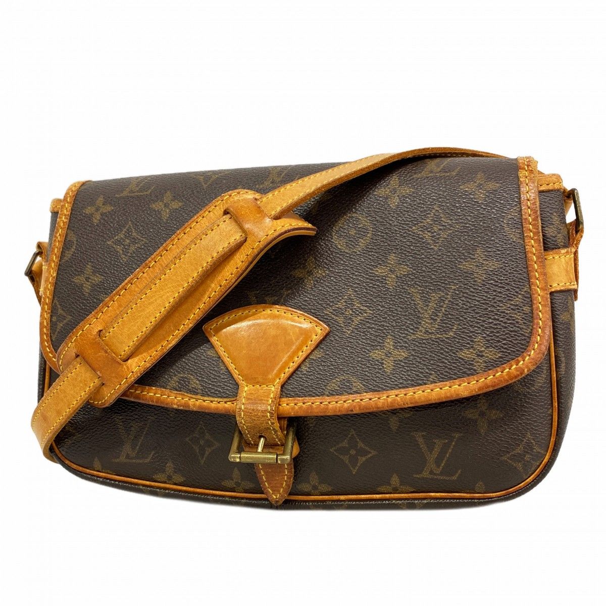 Louis Vuitton Shoulder Bag Monogram Sologne Brown