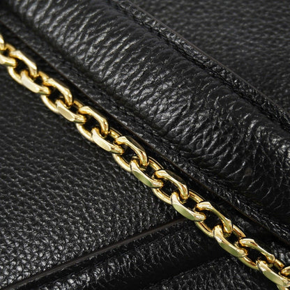 Cartier Shoulder Bag Leather Black Chien Panning Gold — view 7