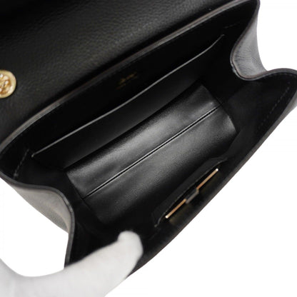 Cartier Shoulder Bag Leather Black Chien Panning Gold — view 4
