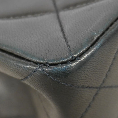 Chanel Shoulder Bag Quilted Lambskin Black Gold — view 8