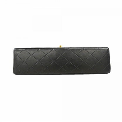 Chanel Shoulder Bag Quilted Lambskin Black Gold — view 3