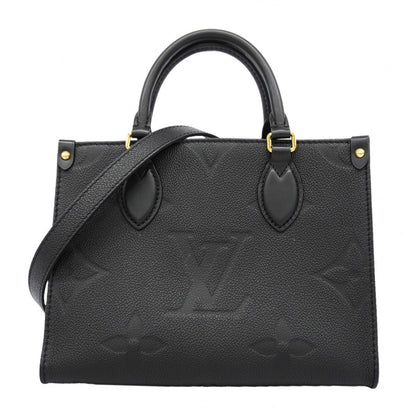Louis Vuitton Handbag Monogram Empreinte On The Go PM Noir 2-Way