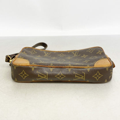 Louis Vuitton Clutch Monogram Marly Dragonne PM Brown — view 3
