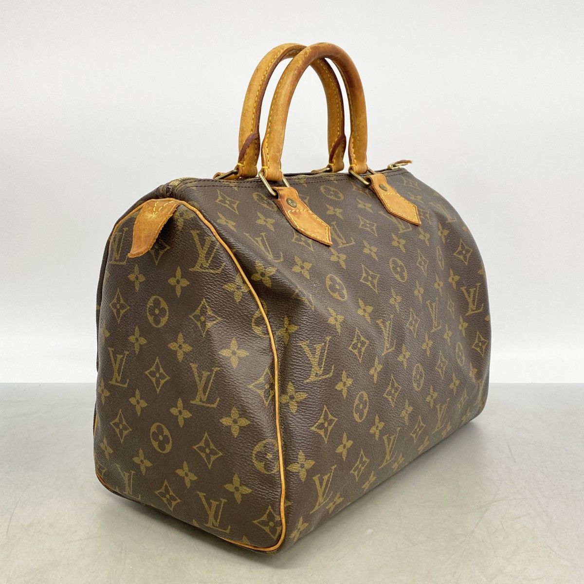 Louis Vuitton Handbag Monogram Speedy 30 Brown — view 2