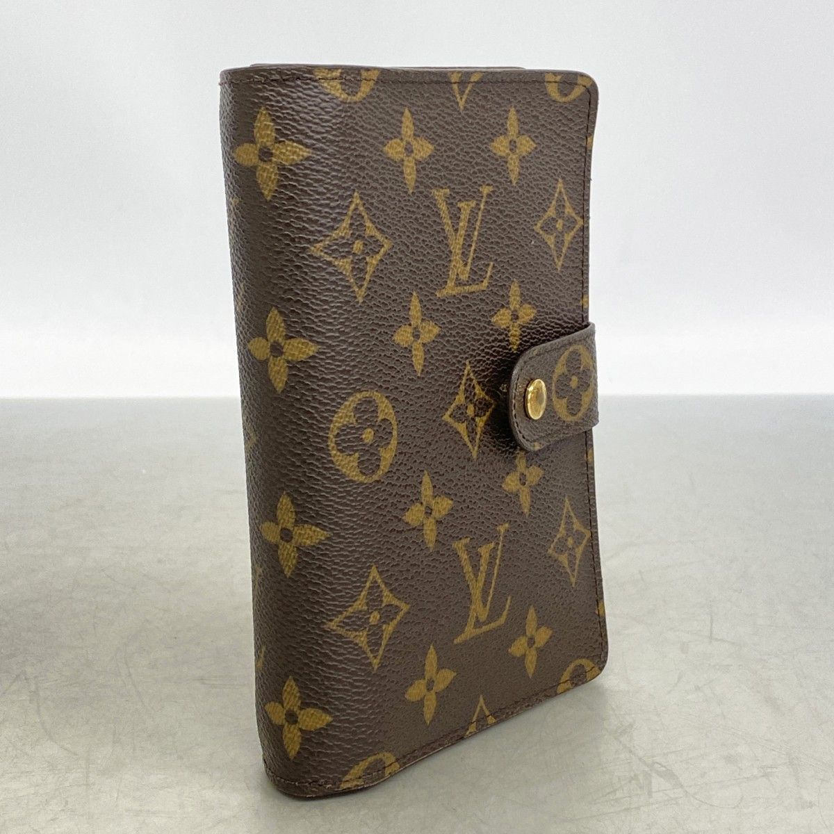 Louis Vuitton Wallet Monogram Porte Papier Zip Brown — view 2