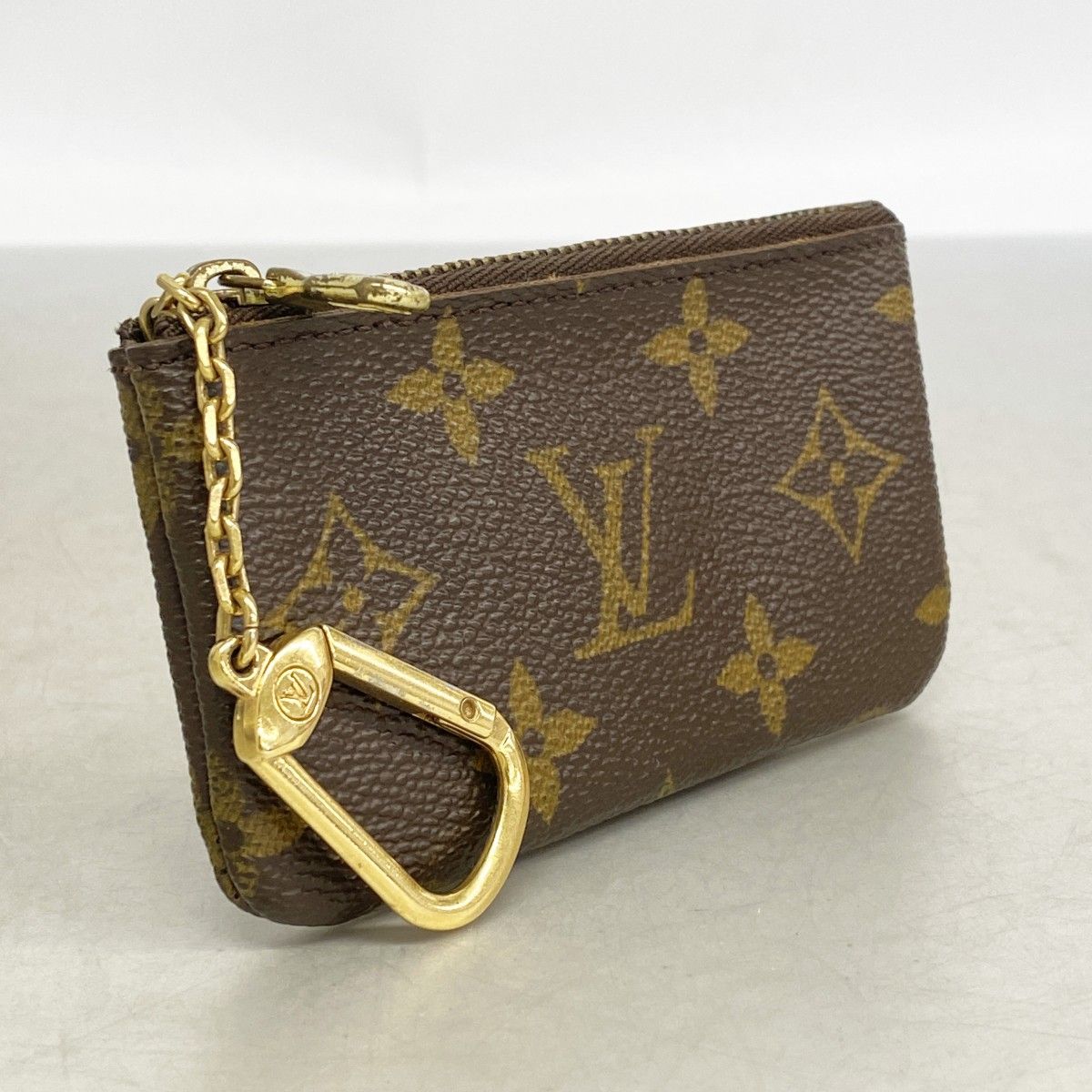 Louis Vuitton Coin Case Monogram Pochette Cles Brown — view 2