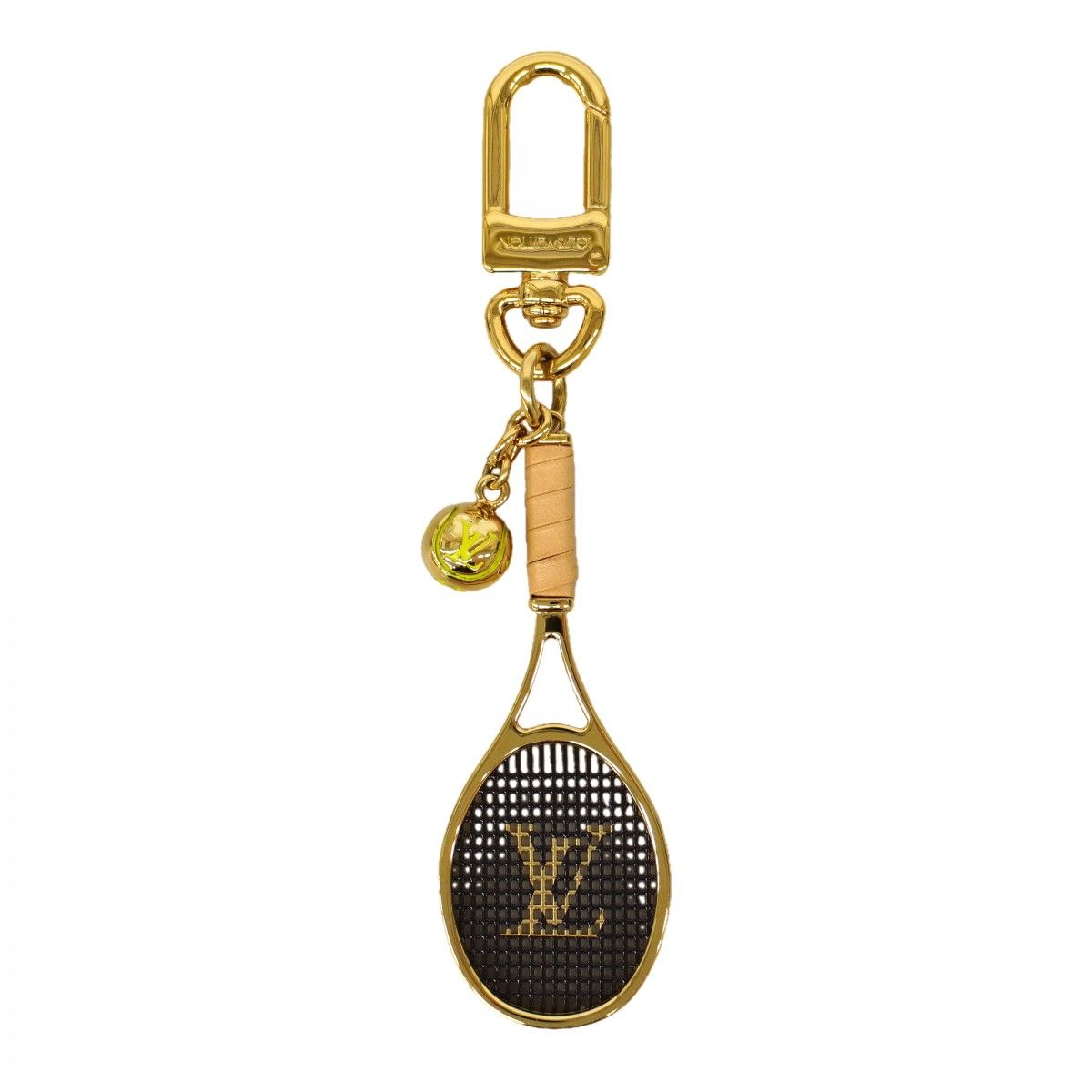 Louis Vuitton Key Holder Charm Bijou Sac LV Gold Black Cles Dies