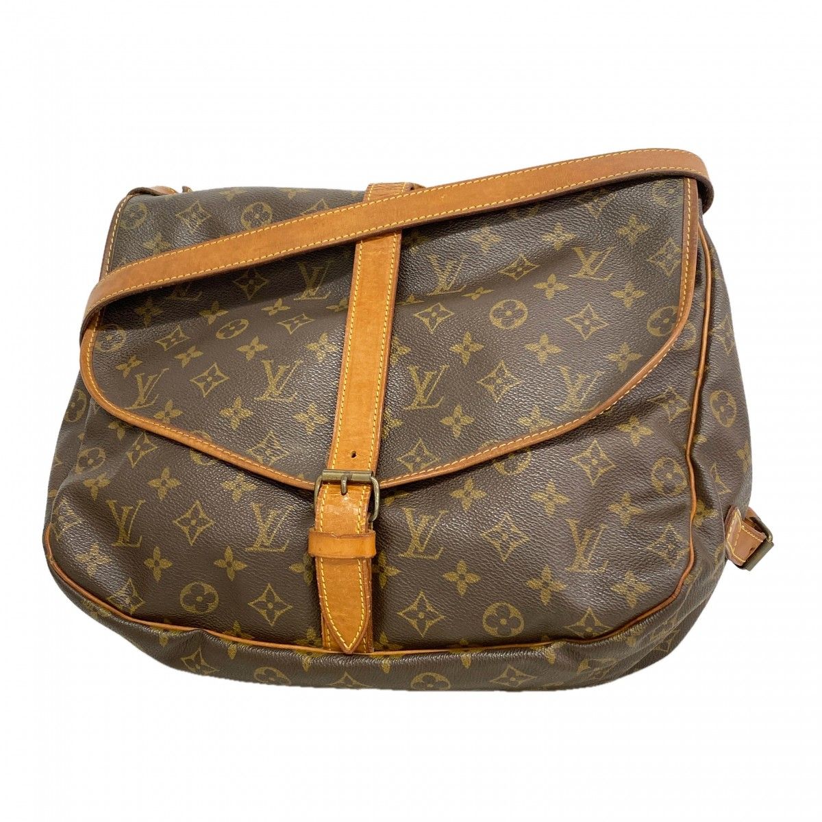 Louis Vuitton Shoulder Bag Monogram Saumur 35 Brown