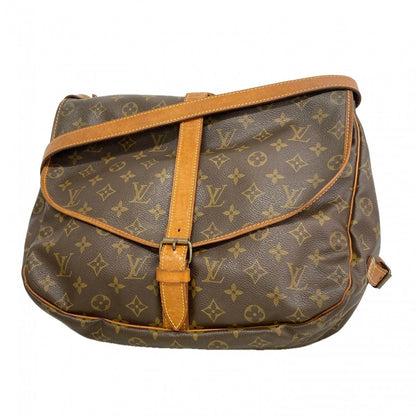 Louis Vuitton Shoulder Bag Monogram Saumur 35 Brown