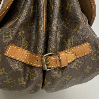 Louis Vuitton Shoulder Bag Monogram Saumur 35 Brown — view 7