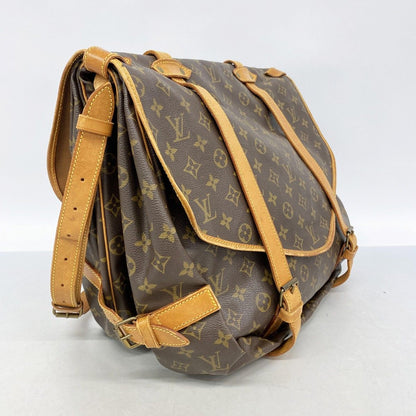 Louis Vuitton Shoulder Bag Monogram Saumur 43 Brown — view 2