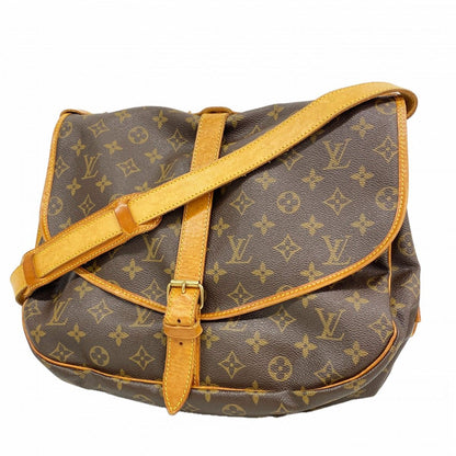 Louis Vuitton Shoulder Bag Monogram Saumur 35 Brown