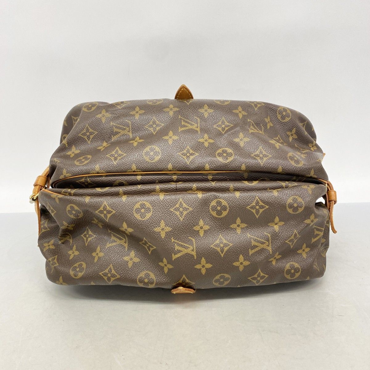 Louis Vuitton Shoulder Bag Monogram Saumur 35 Brown — view 3
