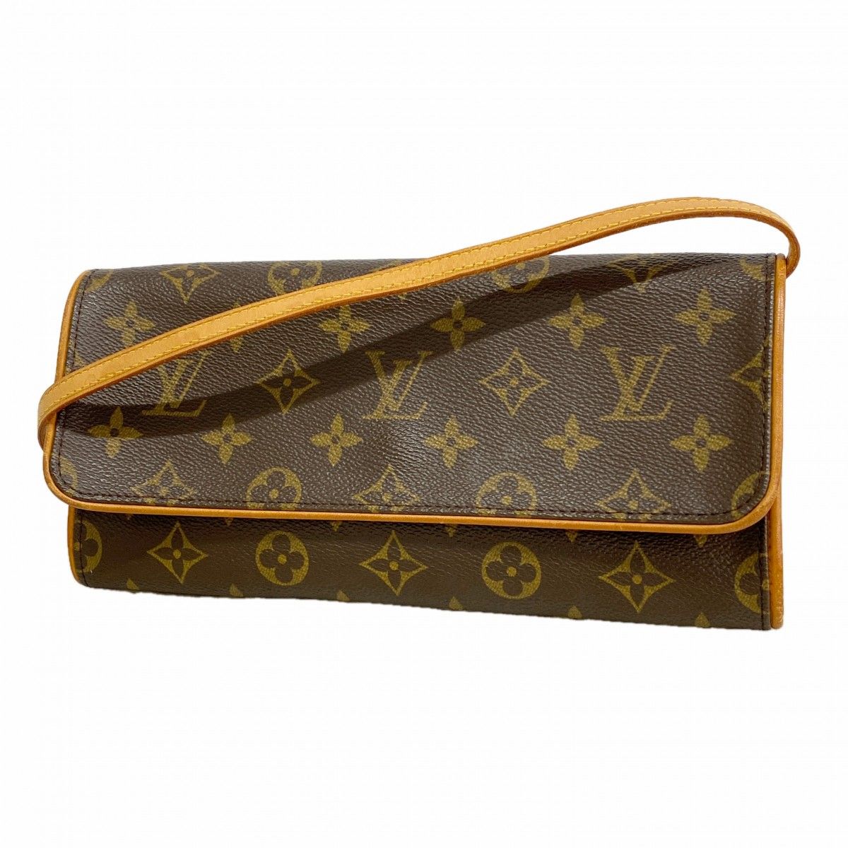 Louis Vuitton Shoulder Bag Monogram Pochette Twin GM Brown
