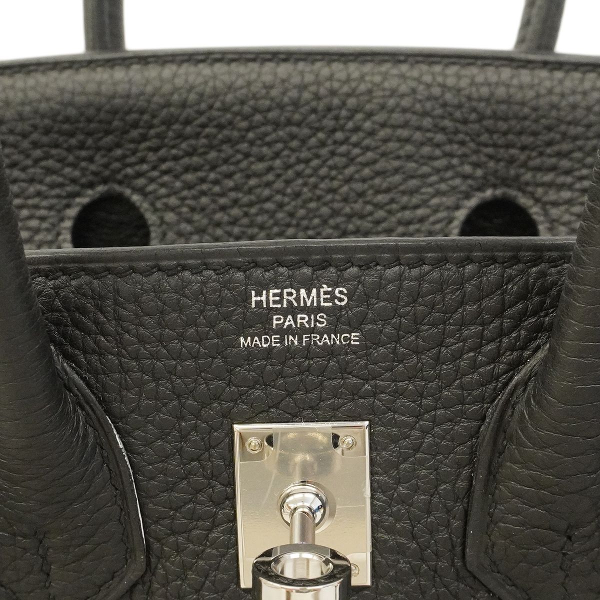 Hermes Handbag Birkin 25 Togo Black Silver — view 5