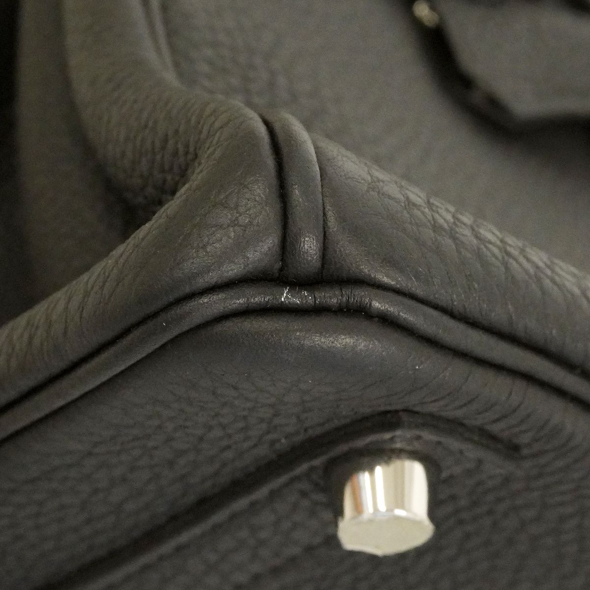 Hermes Handbag Birkin 25 Togo Black Silver — view 6
