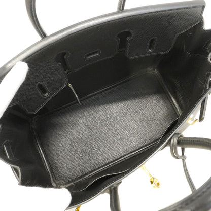 Hermes Handbag Birkin 25 Veau Epsom Black Gold — view 4