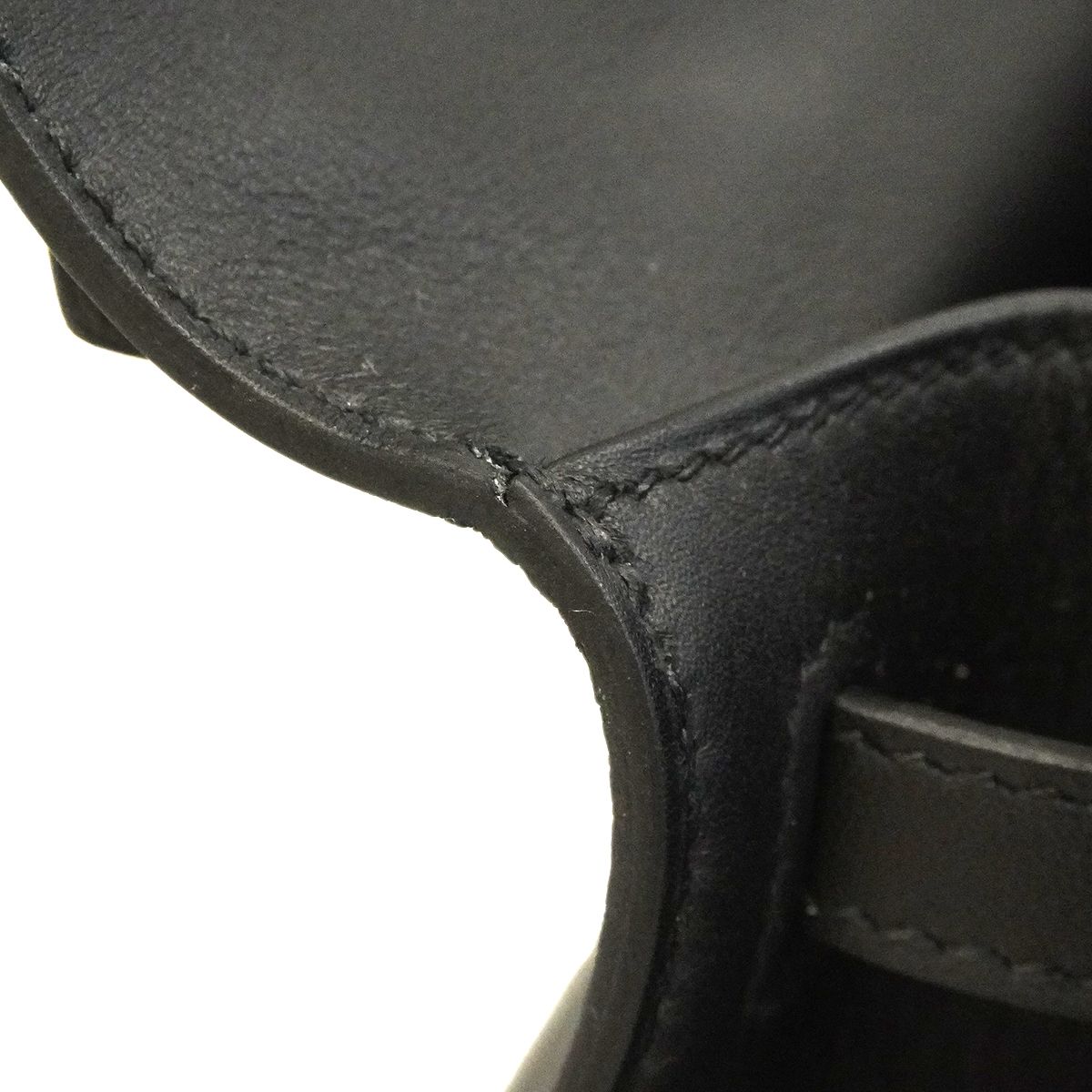 Hermes Handbag Pochette Kelly Swift Black Gold — view 6