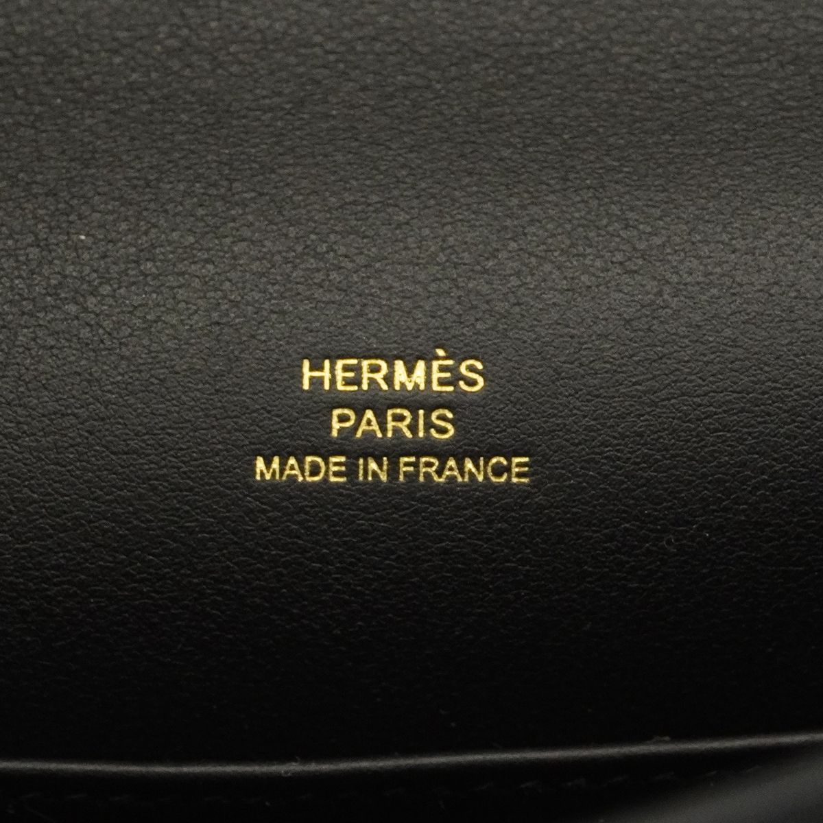 Hermes Handbag Pochette Kelly Swift Black Gold — view 5