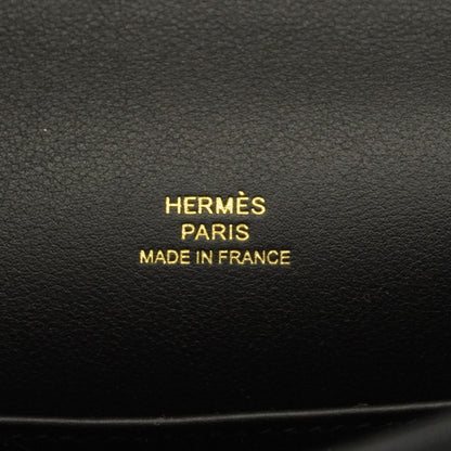 Hermes Handbag Pochette Kelly Swift Black Gold — view 5