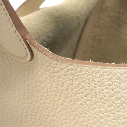 Hermes Handbag Picotin Lock MM Taurillon Clemence Gold — view 6