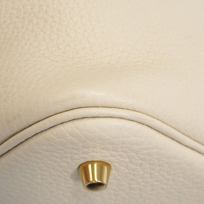 Hermes Handbag Picotin Lock MM Taurillon Clemence Gold — view 7
