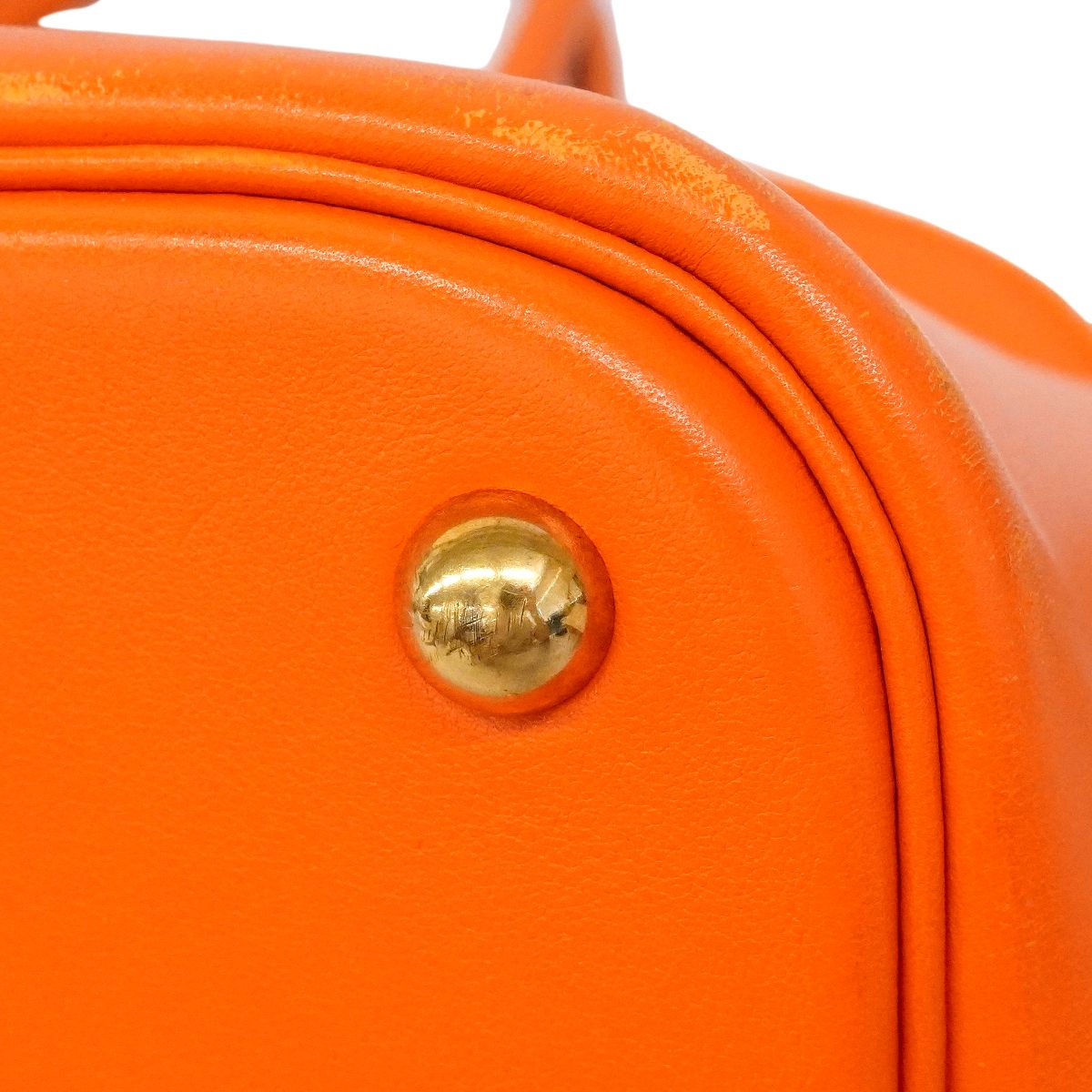 Hermes Handbag Bolide 35 Swift Orange Gold 2-Way — view 7