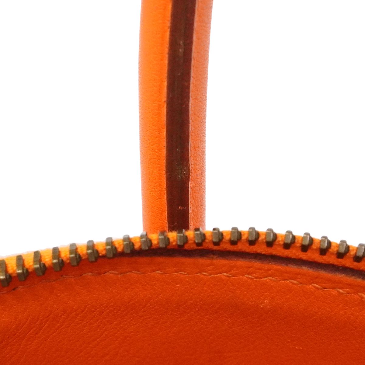 Hermes Handbag Bolide 35 Swift Orange Gold 2-Way — view 8