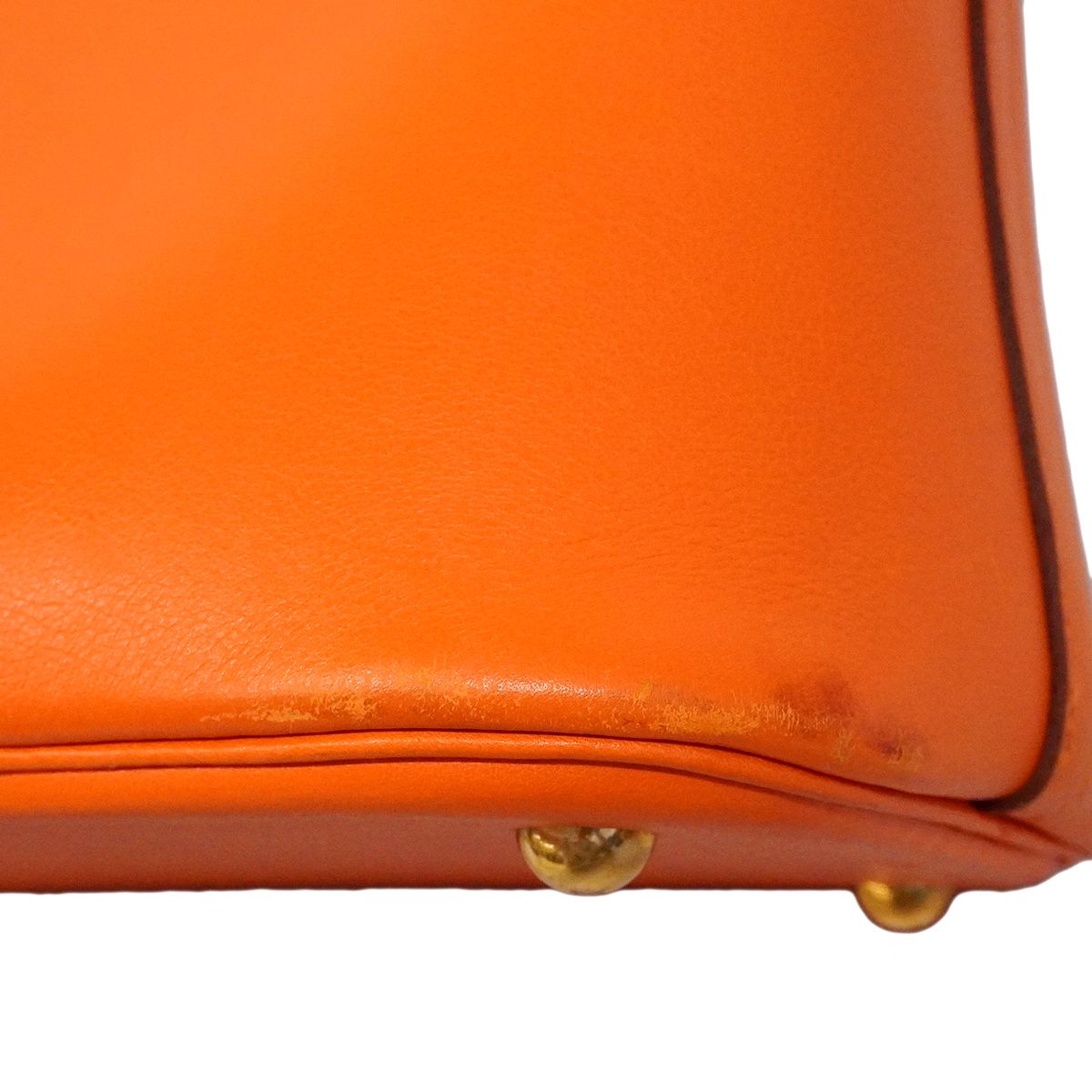 Hermes Handbag Bolide 35 Swift Orange Gold 2-Way — view 6