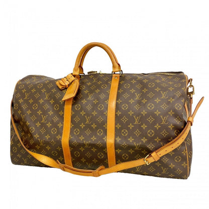Louis Vuitton Boston Bag Monogram Keepall Bandouliere 60 Brown