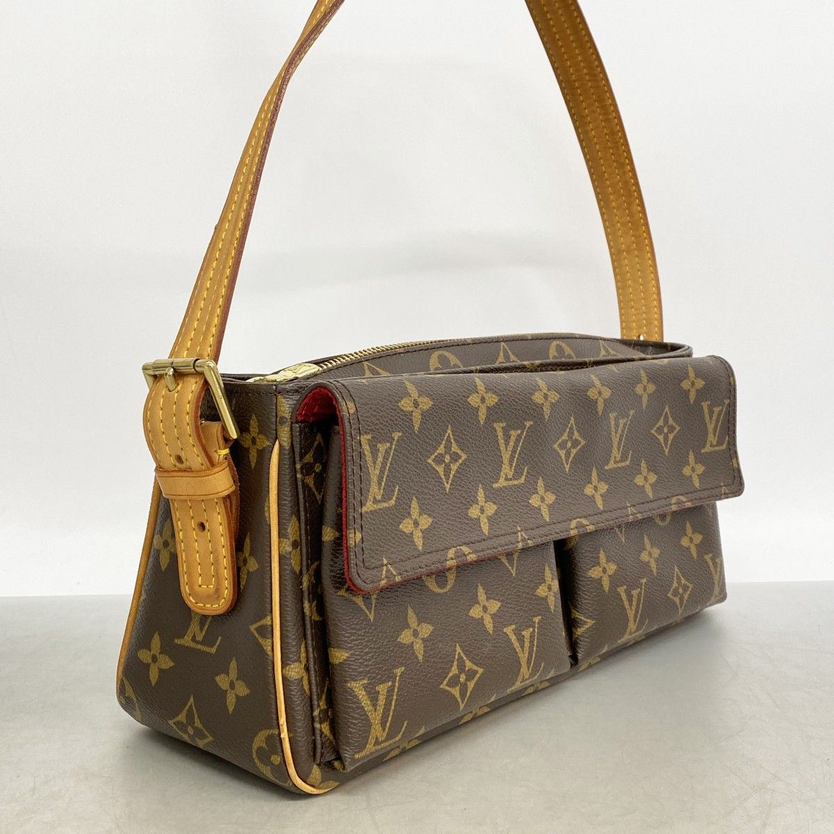 Louis Vuitton Shoulder Bag Monogram Viva Cite MM Brown — view 2