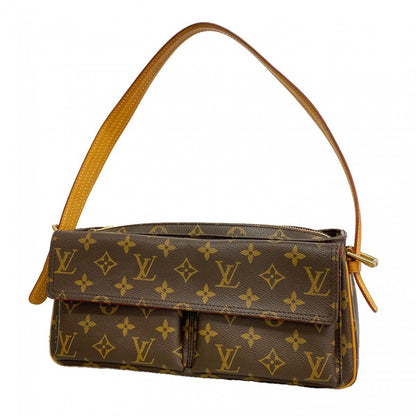 Louis Vuitton Shoulder Bag Monogram Viva Cite MM Brown