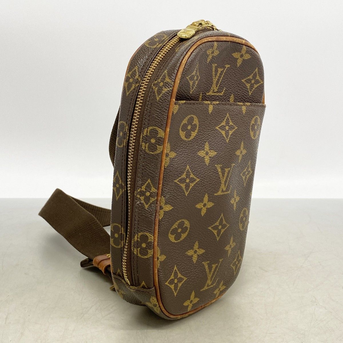Louis Vuitton Belt Bag Monogram Pochette Gange Brown — view 2