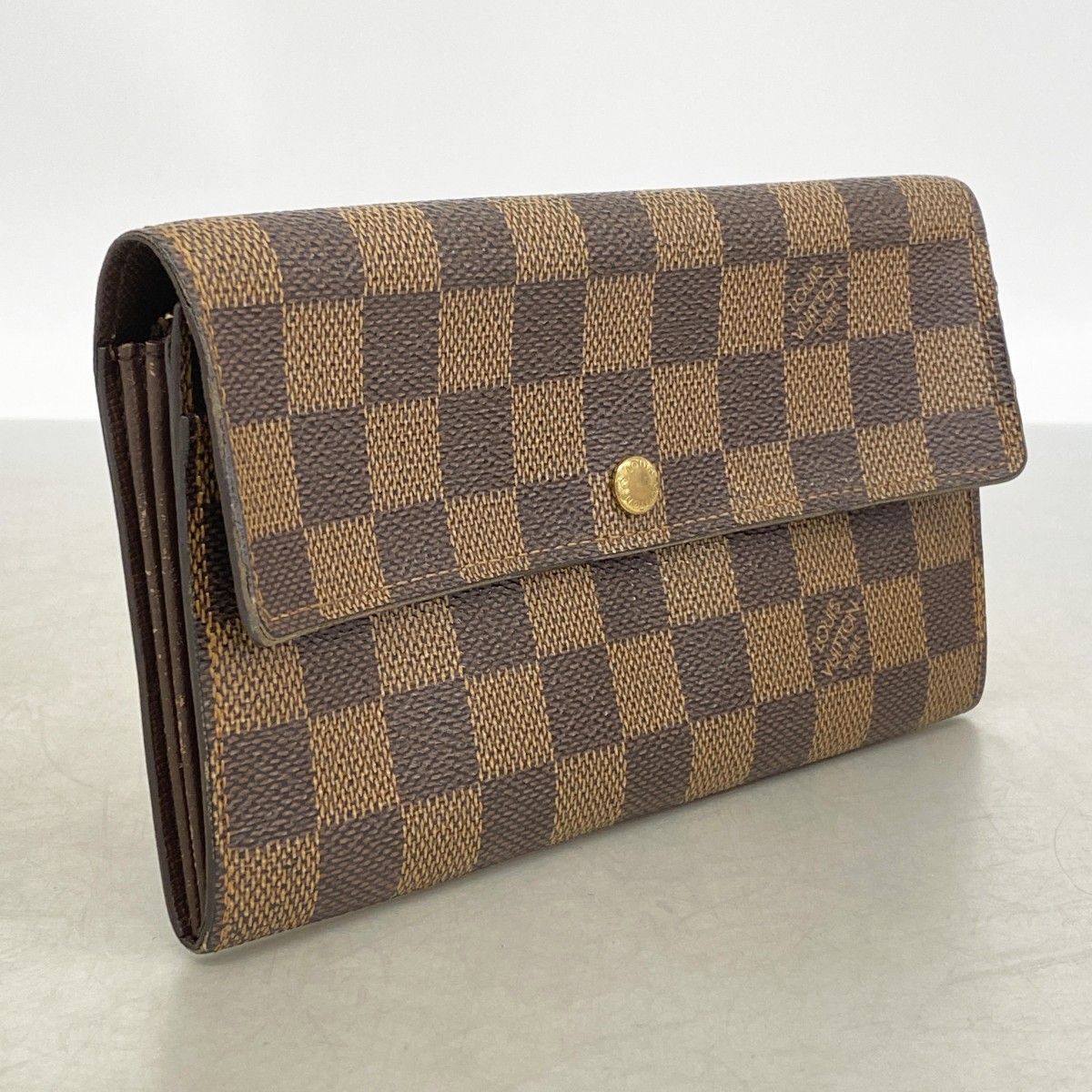 Louis Vuitton Wallet Damier Portomonecles Di Ebenuladies — view 2