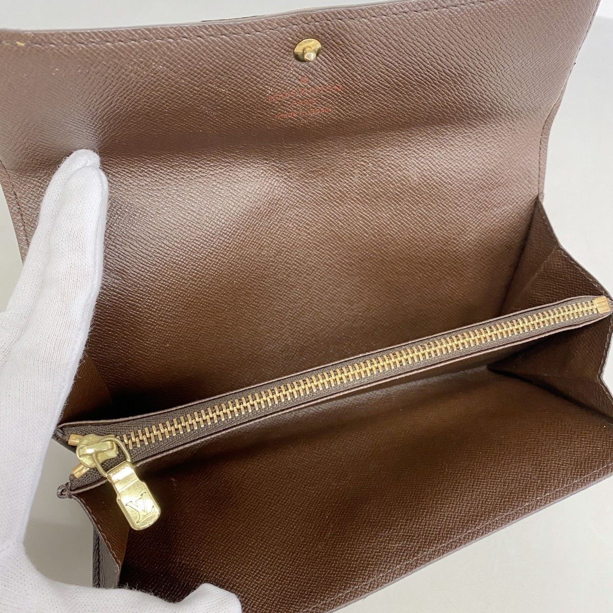 Louis Vuitton Wallet Damier Portomonecles Di Ebenuladies — view 3
