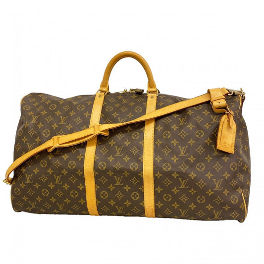 Louis Vuitton Boston Bag Monogram Keepall Bandouliere 60 Brown