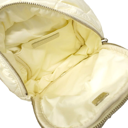 Chanel Backpack Nylon White Silver — view 4